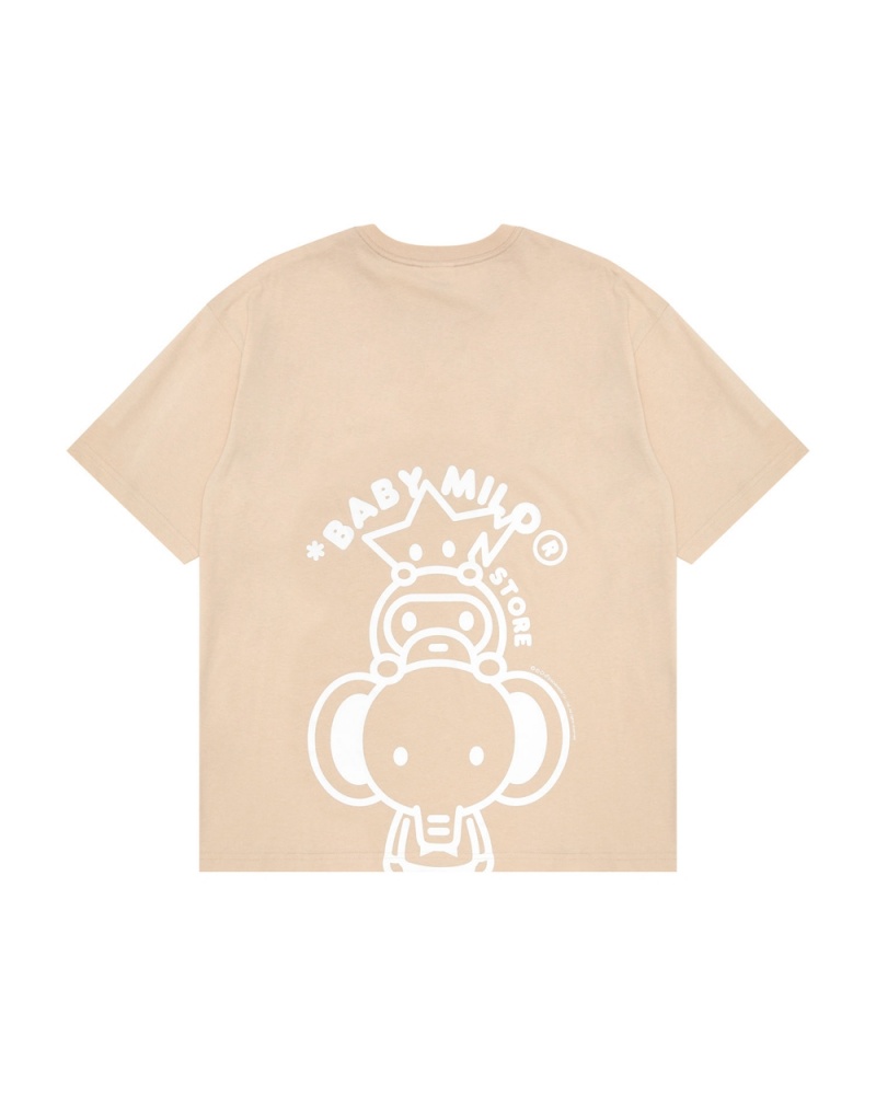 T Shirts Bape Baby Milo boxy fit Beige Femme | BEU-36463771